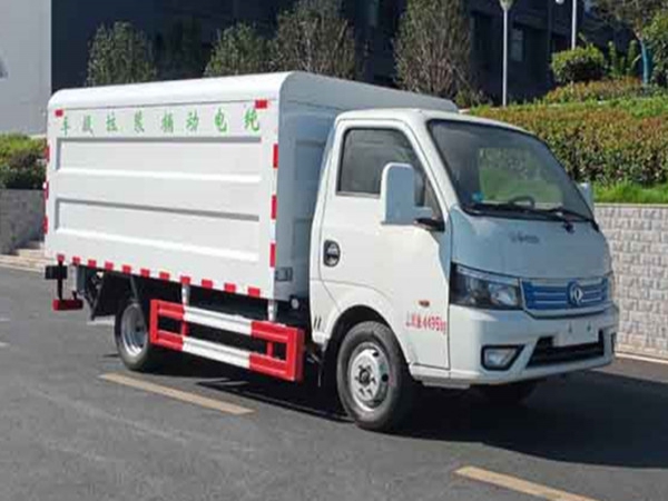 東風桶裝垃圾車純電動密閉