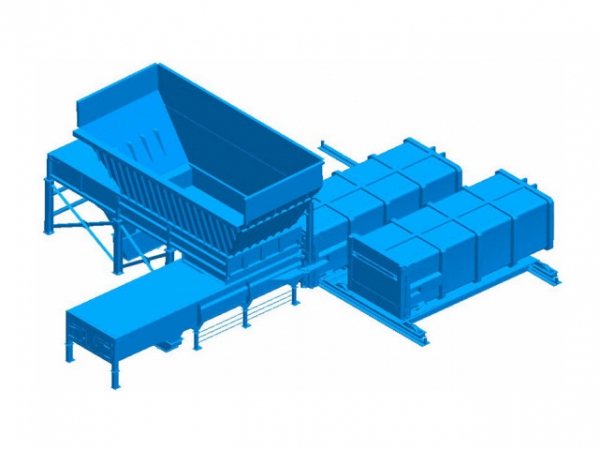 分體式水平壓縮垃圾站（二次輔推預壓）